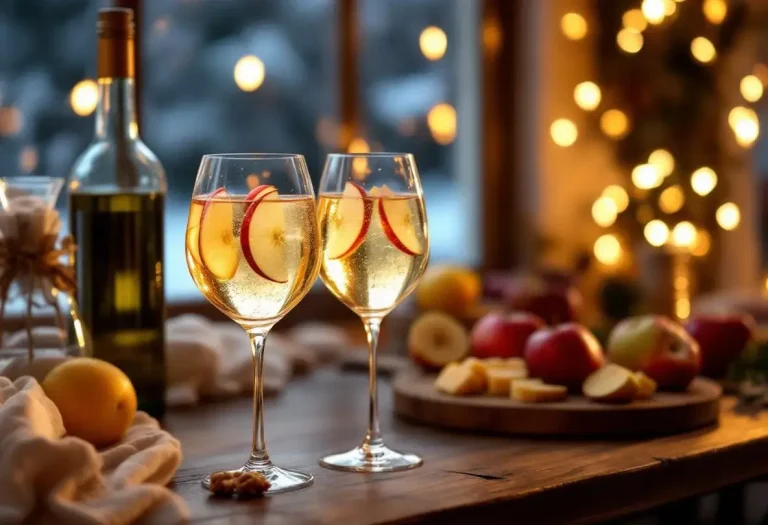 Un apéritif fruité et pétillant à la pomme pour réchauffer vos longues soirées d'hiver