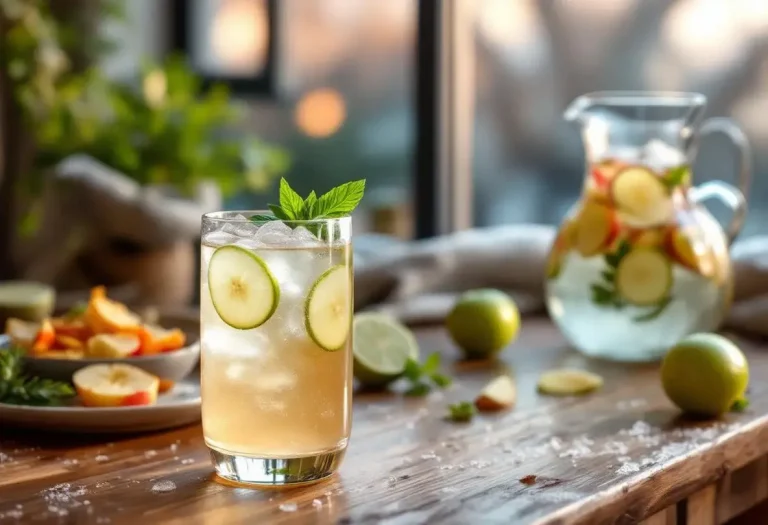 Un jour, un cocktail : pomme-citron vert pétillant et acidulé pour alléger les apéros d’hiver