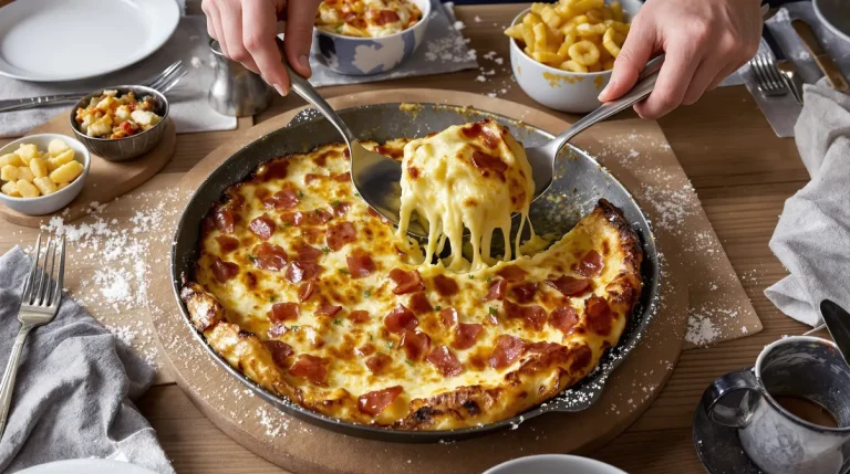 « Fini de surveiller la poêle » : cette crêpe salée au four se découpe comme un gâteau et régale toute la tablée